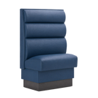 Thumbnail image #1 for ATSMFG ATS AT&S-ASD-W48-3CHHO GR6 William Deuce Booth, single, 30" long x 48" high, 3-channel Horizontal back, removable sinuous spring seat with