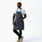 Thumbnail image #1 for Chef Works ABN10-BLN-0 Utility Bib Apron, Unisex, Adjustable Neck Strap, 100% Cotton, Black