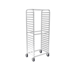 Thumbnail image #1 for Winholt Equipment AL-2620B Mobile Aluminum Side-Loading Pan Rack for 18 x 26 in. Sheet Pans, 20-Pan Capacity, Open Sides