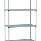 Thumbnail image #1 for Metro MetroMax Q MQ-1824G-86-S4 Stationary Starter Polymer Shelving Unit, 4-Tier, 18"D x 24"W x 86"H