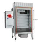 Thumbnail image #1 for Cookshack Fast Eddy's FEC120 Commercial Pellet Smoker Oven, 120 lb Capacity, Digital Controls, 5 Racks, Stainless Steel, Portable