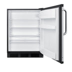 Thumbnail image #2 for Summit Commercial FF6BK7BZ Commercial Reach-In Refrigerator, 5.5 cu. ft., 1-Section, Solid Full Hinged Door, Black Exterior