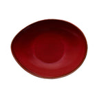 Thumbnail image #2 for 1880 Hospitality Rustic by Oneida® L6753074755 Porcelain Deep Coupe Plate, 10-1/4" Round, Two-Tone Crimson Glaze 1 Dozen