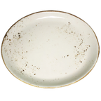 Thumbnail image #1 for Vertex China London Terra LTW-13 China Platter, 11-Inch Oval, Coupe Rim, Hand Painted 1 Dozen