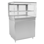Thumbnail image #1 for RPI Industries Vienna VIHD2-20-R-SQ-CO Self-Service Hot Display, 31-1/2"W, Open Front, 1 Heated Shelf