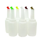 Thumbnail image #1 for TableCraft Products PourMaster 8064A Half-Gallon Pouring Container with Easy-Grip Neck and Assorted Color-Coded Caps Case of 6