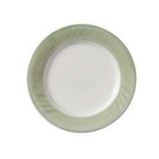 Thumbnail image #2 for Vertex China Sausalito SAU-21-G 12-Inch Round China Plate, Sculpted Lines, Cilantro 1 Dozen