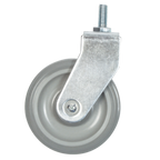 Thumbnail image #1 for Tarrison Products Ltd. TS-C5SPR Threaded Stem Caster, 5-Inch Diameter, Rigid, Non-Marking Polyurethane Tread