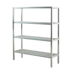Thumbnail image #1 for Renfro Industries Inc. RISTAFSR60244 Tubular Wall-Mounted Shelving Unit, 4-Shelf, 60"W x 24"D x 72"H