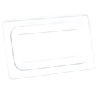 Thumbnail image #1 for AllPoints Foodservice Parts & Supplies 76539 1/4 Size Food Pan Lid, Flat, Clear Plastic