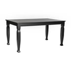 Thumbnail image #1 for Flash Furniture KER-T-799-BLK-60-GG Rectangular Solid Wood Dining Table, 60"L, Black Finish, Turned Wooden Legs