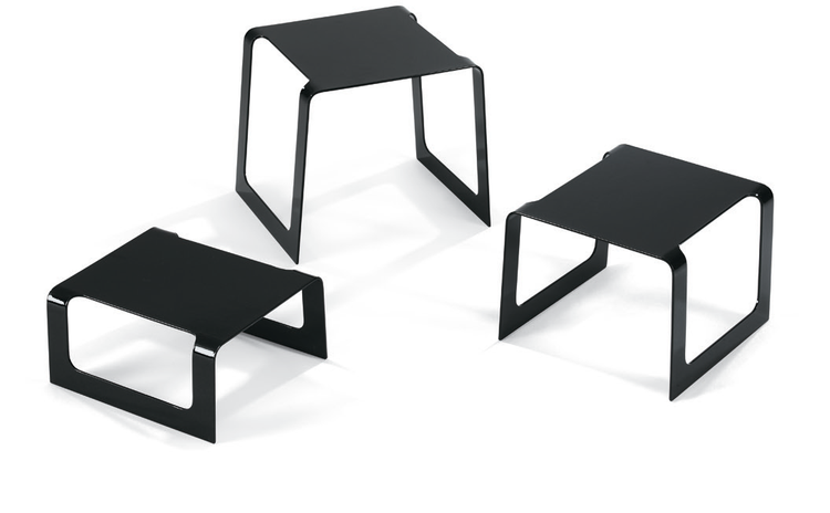 Product image #4 for Vollrath 3-Piece Square Bent Buffet Riser Set, Stainless Steel, Black