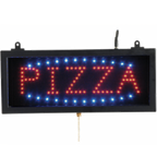 Thumbnail image #1 for AARCO Products PIZ01S LED Pizza Sign, 16-1/8"W x 6-3/4"H, 3 Display Modes