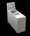 Thumbnail image #6 for Krowne Royal Series 8-Inch Wide Underbar Speed Station, 24-Inch Deep, with Glass Rinser, Dipperwell Faucet, and Cutting Board