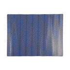 Thumbnail image #1 for G.E.T. Jewel - EGS M978RC-LAP GN 1/2 Rectangular Melamine Display Tray, White with Lapis Decal, 12-3/4" x 9-7/8" x 3/4" Case of 3