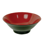 Thumbnail image #1 for Thunder Group 5185JBR Soba Noodle Bowl, 42 oz, 8-1/2" Diameter, Melamine, Red/Black Case of 4 Dozen