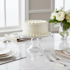 Thumbnail image #2 for Ten Strawberry Street Glass+ Dessert BRG-86-98-015 Glass Round Cake Plate, 8-Inch Diameter Case of 4