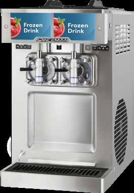 Product image #3 for Spaceman USA 6695-CL High-Output Two-Flavor Countertop Gravity Feed Frozen Beverage Machine
