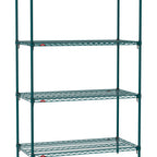 Thumbnail image #1 for Metro Super Erecta SA-2124K3-74-S4 Super Adjustable Super Erecta® Starter Wire Shelving Unit, 24"W x 21"D x 74"H, 800 lb. capacity per shelf, 2000