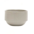 Thumbnail image #1 for Vertex China Elements E-4S-S 9 oz Round China Bouillon Bowl, Stone Matte Gray, Stackable Case of 3 Dozen