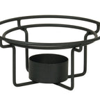 Thumbnail image #2 for Cal-Mil Sydney 22917-13 Round Alternative Chafer, 12" Diameter x 7"H, Matte Black Wire with Base Fuel Holder