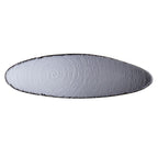 Thumbnail image #1 for Steelite International Creations, Scape Smoked 6513G381 Oval Glass Platter, Smoke, 15.75" x 4.75" x 0.875"
