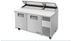 Thumbnail image #5 for True 67-Inch 2-Section Pizza Prep Table with 19-1/2-Inch White Polyethylene Cutting Board