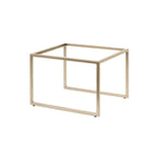 Thumbnail image #1 for Steelite International Creations Buffet 7364MW338 Rectangular Metal Buffet Riser, Pivot, Champagne, 11.5" x 13.88" x 9"