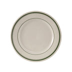 Thumbnail image #1 for Tuxton China Green Bay TGB-007 Ceramic Plate, 7-1/8" Round, Wide Rim, Rolled Edge Case of 3 Dozen