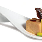 Thumbnail image #1 for JB Prince Tast R510 W1 Disposable Appetizer Spoon, 4-3/4"L x 1-1/2"W, Plastic, White