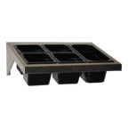 Thumbnail image #2 for Steril-Sil Company WSA-1HP Angled Full-Size Food Pan Wall Shelf, 304 Stainless Steel, Holds 1 Pan, 23"W x 16"D