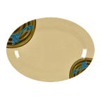Thumbnail image #1 for Thunder Group Wei 2009J Oval Melamine Platter, 9 x 6-5/8 Inch, Break-Resistant, Dishwasher Safe Case of 10 Dozen