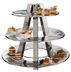 Thumbnail image #4 for American Metalcraft Ascent 3-Tier Round Buffet Display Stand