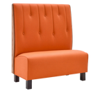 Thumbnail image #1 for ATSMFG ATS AT&S-AS-K48-RD GR5/COM Single Upholstered Booth, 48"L x 48"H, Raindrop Back, Removable Sinuous Spring Seat
