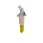 Thumbnail image #1 for Thunder Group PLPR150M 1-1/2 oz Collarless Plastic Liquor Pourer, Clear Spout, Yellow Tail Case of 25