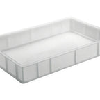Thumbnail image #1 for Matfer Bourgeat Gilac 510112 Rectangular Pizza Dough Proofing Container, 23.62 x 15.75 x 2.17 in