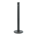Thumbnail image #1 for AARCO Products SB40F Floor-Standing Cigarette Receptacle, Black Aluminum, 43-1/2"H x 14" Diameter