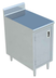 Thumbnail image #1 for Sapphire Manufacturing Stainless Steel Dish Cabinet Work Table with Hinged Doors, 18 x 30 Inches, 5-Inch Back Riser
