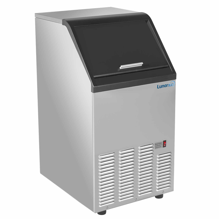 Product image #2 for Lunar Ice LUIM-80 Self-Contained Air-Cooled Ice Machine with 80 lb Production and 25 lb Built-In Bin