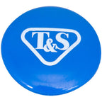 Thumbnail image #1 for AllPoints Foodservice Parts & Supplies 8011826 Faucet Index Button, Cold, 3/4 in OD, Press-In Plastic, Blue