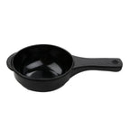 Thumbnail image #1 for G.E.T. Black Elegance HSB-106-BK Melamine Bowl with Handle, 6 oz, 7", Black Case of 2 Dozen