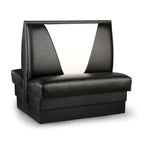Thumbnail image #1 for JustChair Manufacturing JBD-UVB-48-GR2 Double Booth, 48"H, Upholstered Foam V-Back with Lumbar Support, Upholstered Seat, Grade 2 Upholstery