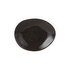 Thumbnail image #1 for Tuxton China Artisan Geode GGM-650 Porcelain Ellipse Plate, 8-3/8" x 6-7/8" x 1-1/2"H, Mushroom 1 Dozen