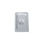 Thumbnail image #1 for Thunder Group STPA5140C 1/4 Size Solid Stainless Steel Food Pan Cover with Handle, Reinforced Corners, 24 Gauge Case of 72