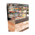 Thumbnail image #1 for RPI Industries Vienna VIDD3-27-R-SQ-CO-INS PRO Ambient Countertop Pastry Display Case, 43-7/8"W, 2 Adjustable Glass Shelves, Open Front