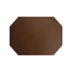 Thumbnail image #1 for Risch Chesterfield TABLEMATOCT-CH 15X11 Octagon Faux-Leather Table Mat, 15 x 11 Inches Case of 25