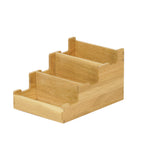 Thumbnail image #2 for Cal-Mil 23186-21 Serving Flatware Holder, 3-Section Oak, 12"W x 10"D x 3"H