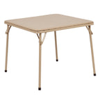 Thumbnail image #1 for Flash Furniture JB-TABLE-TN-GG Kids' Tan Padded Vinyl Folding Table, 24W x 24D x 20-1/4H
