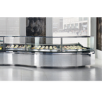 Thumbnail image #1 for Oscartek Diamond DIAMOND 2 GC30 Curved Gelato/Ice Cream Display Freezer, 39-Inch, 30° Closed Glass, Self-Contained, 12 x 5 L Pans
