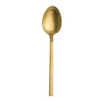 Thumbnail image #1 for Steelite International Varick, Lissome 5717GP003 Dessert/Soup Spoon, 7-1/8", Oval Bowl, 18/0 Stainless Steel, Brushed Gold Pack of 1 Dozen